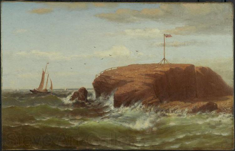 Robert Swain Gifford Seconnet Rock, New Bedford, Massachusetts Norge oil painting art